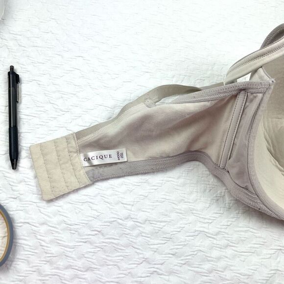 Cacique 44DDD nude tshirt bra beige tan - Picture 7 of 10